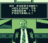 Madden 95 screenshot 4 for GameBoy